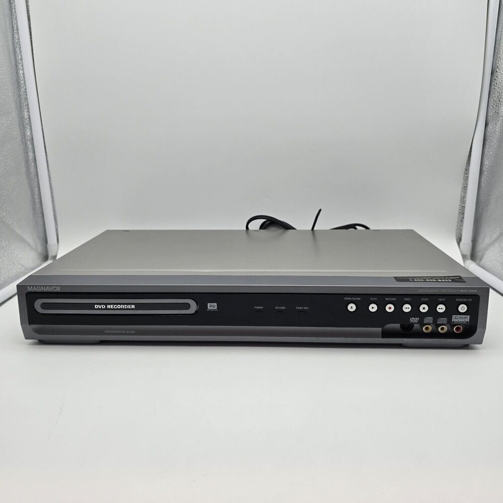 Magnavox MWR10D6 DVD Recorder Player DVD+R/RW DVD-R/RW CD-DA TESTED  no remote